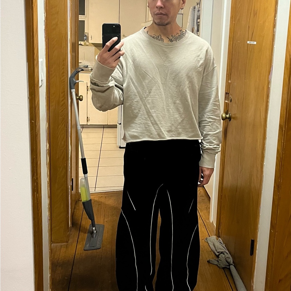 H&M Cream Men's Crewneck Sweater